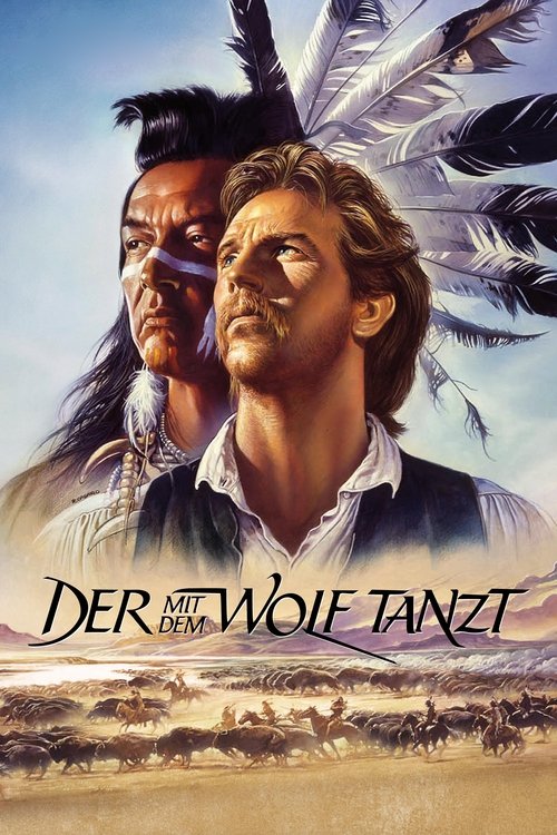 Der mit dem Wolf tanzt (1990) film posteri