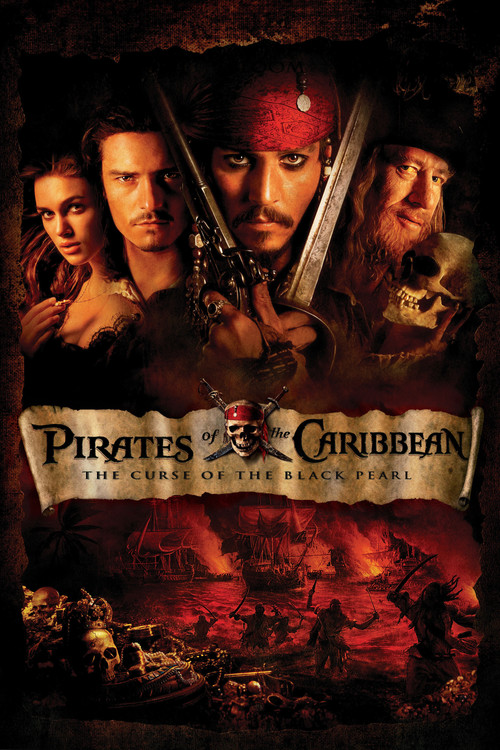 Pirates of the Caribbean: The Curse of the Black Pearl (2003) film posteri