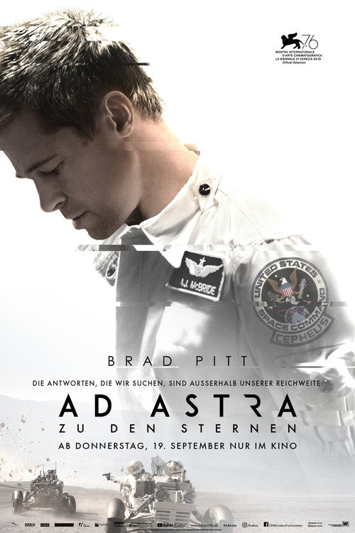 Ad Astra – Zu den Sternen (2019) film posteri
