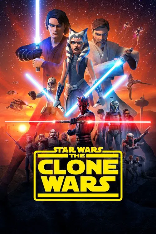 Star Wars: Klon Savaşları (2008) film posteri