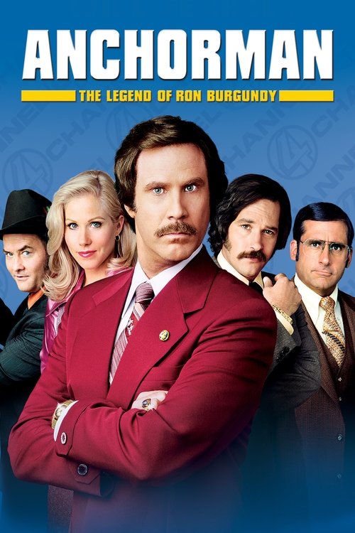Anchorman: The Legend of Ron Burgundy (2004) film posteri
