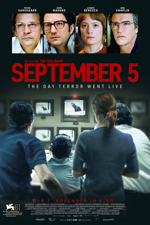 September 5 (2024) film posteri