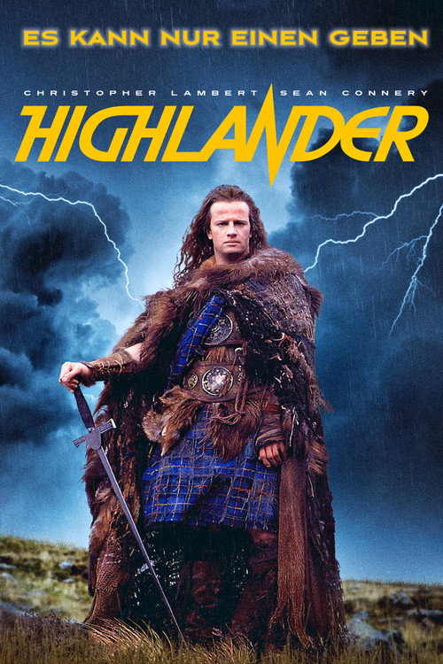 Highlander: Es kann nur einen geben (1986) film posteri