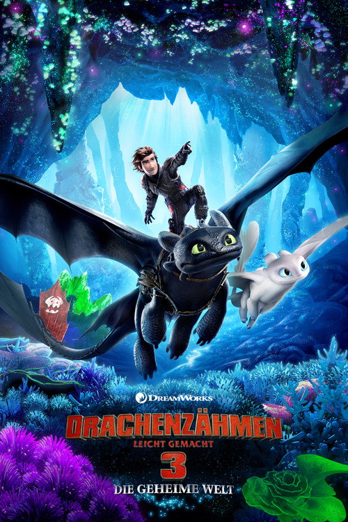 Drachenzähmen leicht gemacht 3: Die geheime Welt (2019) film posteri
