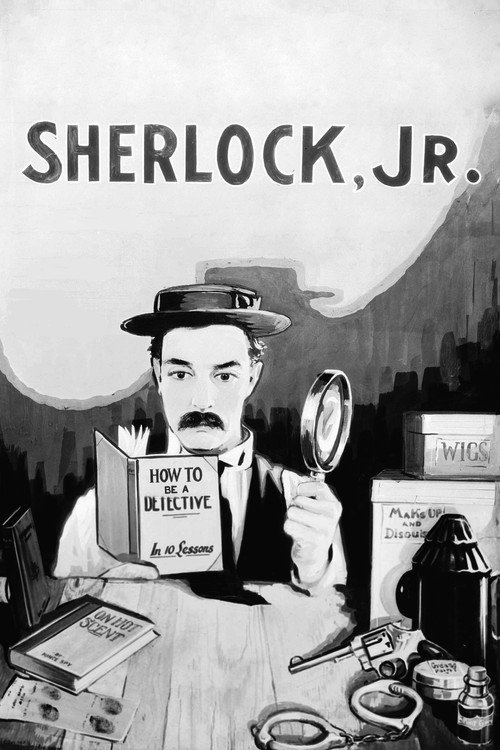 Sherlock jr. (1924) film posteri