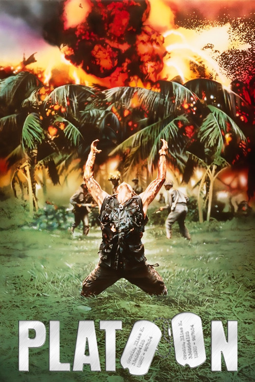 Platoon (1986) film posteri