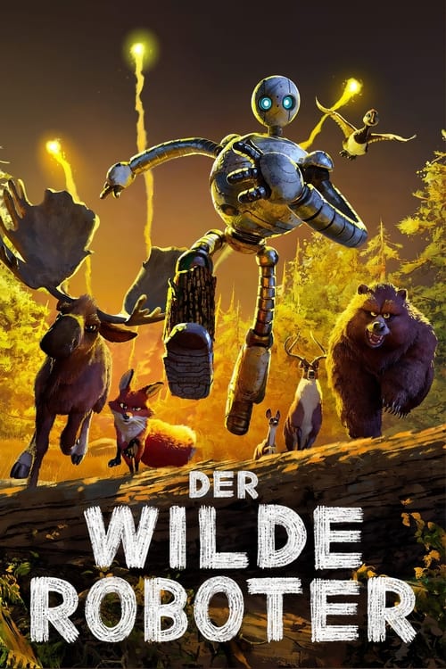 The Wild Robot (2024) film posteri