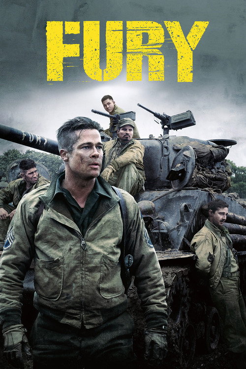 Fury (2014) film posteri
